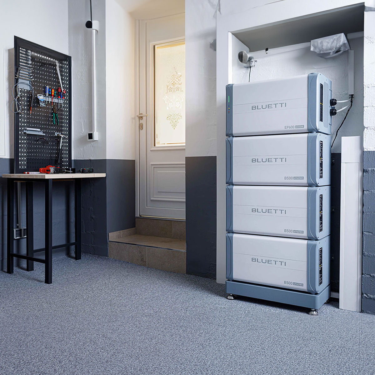 BLUETTI EP600 + SPEICHER B500 bis 79 kWh Solaranlage