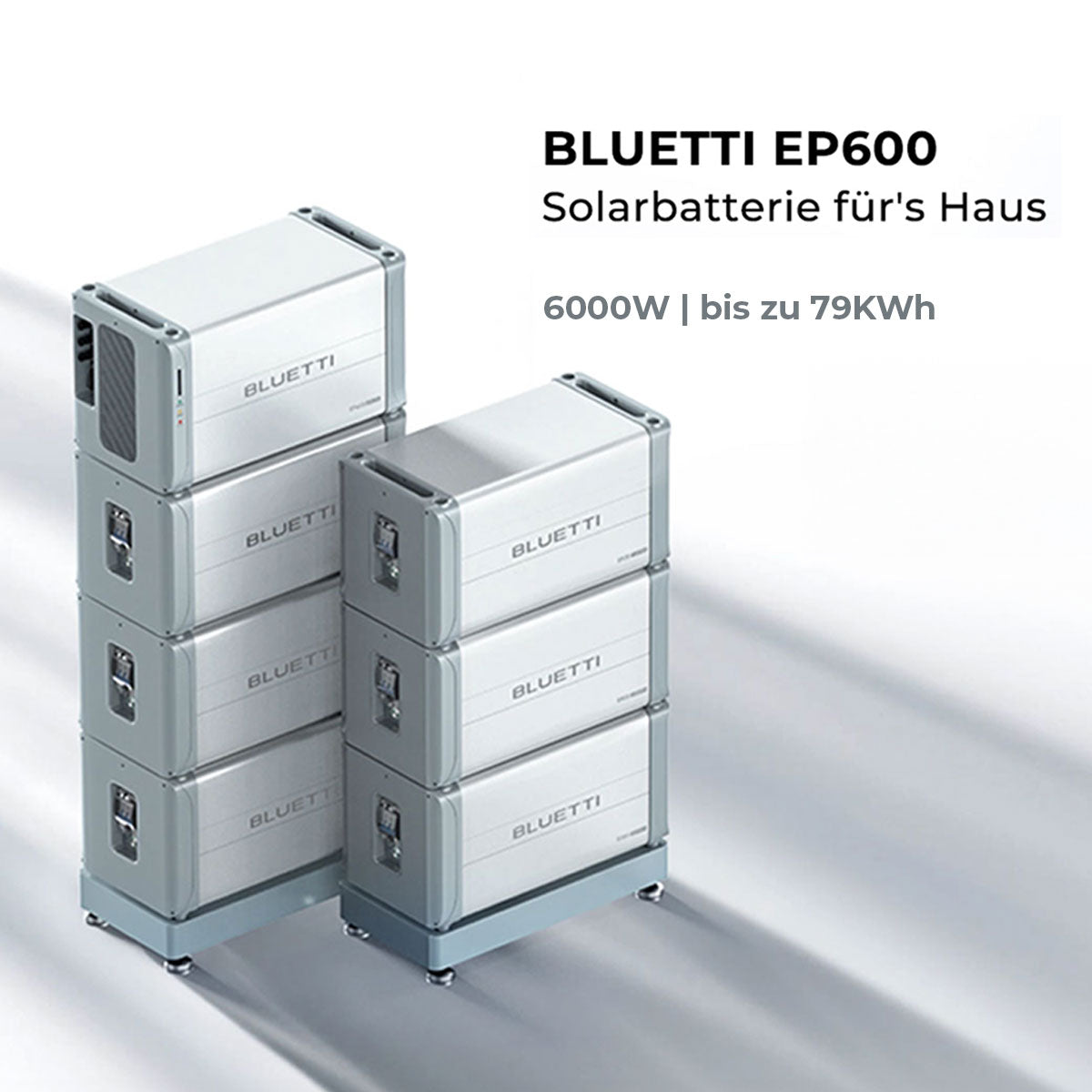 BLUETTI EP600 + SPEICHER B500 bis 79 kWh Solaranlage